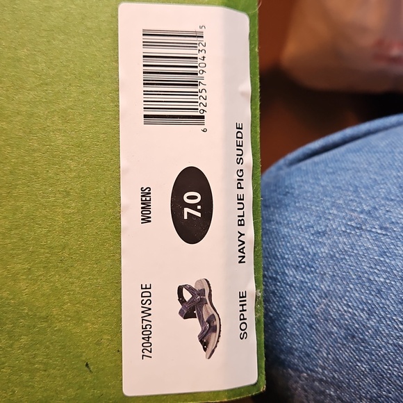 Earth Origins Denim Blue Sandals Size 7 NIB - Picture 7 of 8